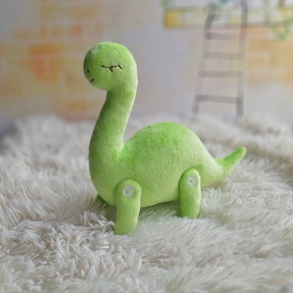 Dinosaur Pdf pattern, 7.2" dino sewing tutorial cute stuffed dinosaur pattern, easy pattern, plush brontosaurus - Image 5