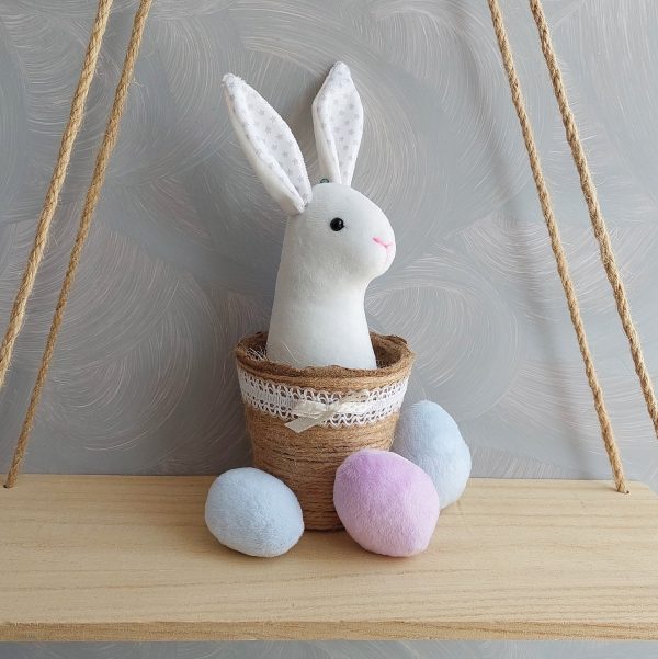 2-in-1 Easter bunny and egg pdf pattern sewing pdf tutorial cute stuffed rabbit pattern easy pattern easter home decor peeps bunny decor - Image 6