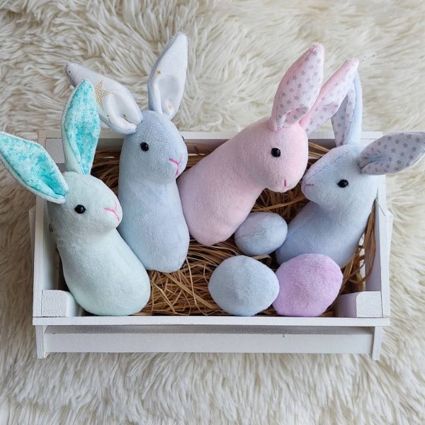 2-in-1 Easter bunny and egg pdf pattern sewing pdf tutorial cute stuffed rabbit pattern easy pattern easter home decor peeps bunny decor - Image 5