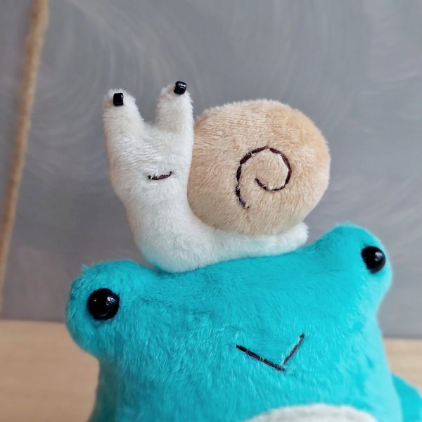 Frog and snail Pdf pattern Fluffy frog sewing tutorial stuffed animal pattern easy pattern plushie pattern - Image 4