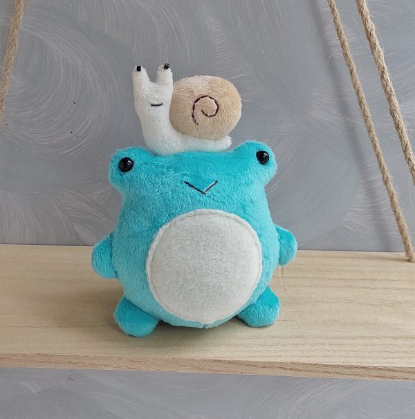 Frog and snail Pdf pattern Fluffy frog sewing tutorial stuffed animal pattern easy pattern plushie pattern - Image 3