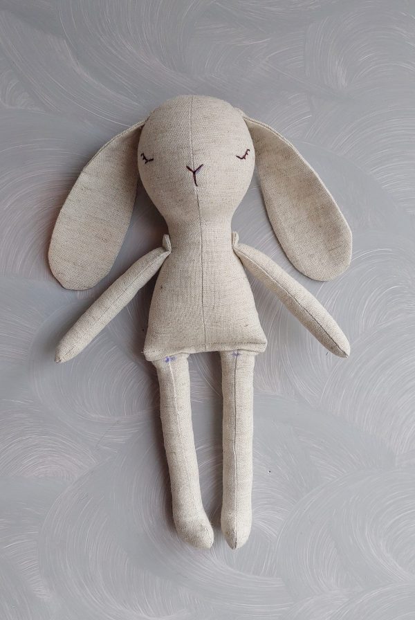 Cute stuffed bunny with clothes 2 in 1 pdf pattern and tutorial, rabbit pattern, eco toy, stuffed animal pattern, rag doll pdf, easy pattern - Image 6