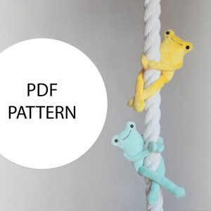 Cute decor frog Pdf pattern leggy frog sewing tutorial stuffed frog pattern easy pattern plushie pattern