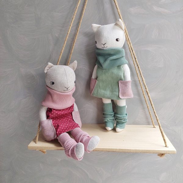 Cat sewing pattern, 12" stuffed cat doll with clothes, pdf tutorial, kitty pattern, eco toy, stuffed animal pattern, rag doll, easy pattern - Image 7