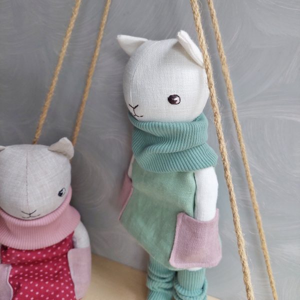 Cat sewing pattern, 12" stuffed cat doll with clothes, pdf tutorial, kitty pattern, eco toy, stuffed animal pattern, rag doll, easy pattern - Image 6