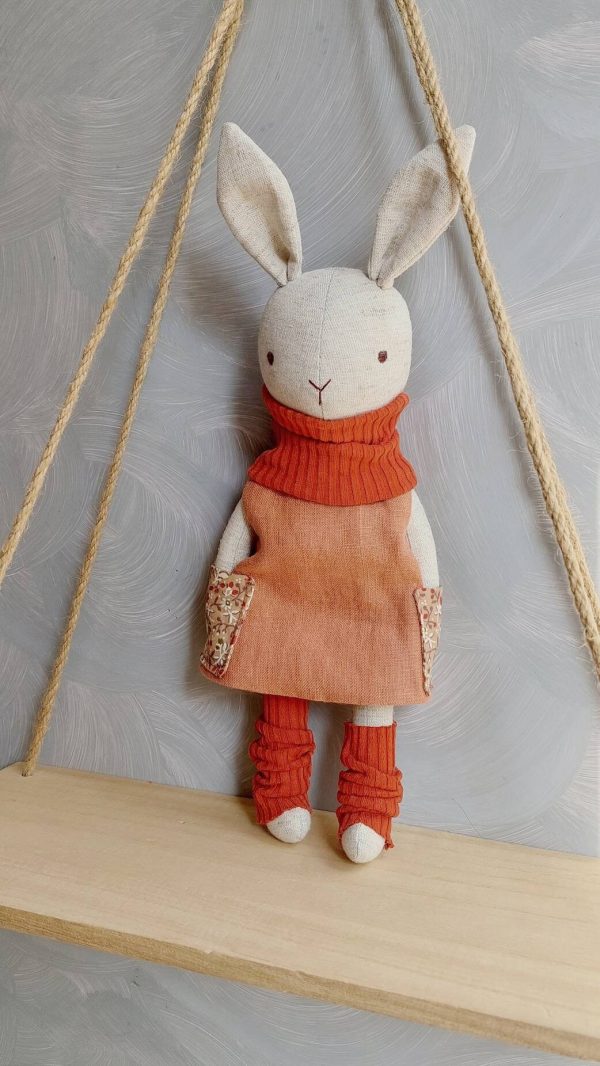 Dress with pockets pattern for stuffed animal toy 10", neck warmer, leg warmers pdf pattern and tutorial - Image 4