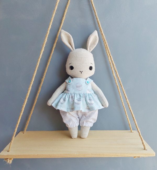 Cute stuffed bunny pattern with clothes pdf pattern and tutorial, rabbit pattern, easter bunny, stuffed animal pattern, easy pattern - Image 8