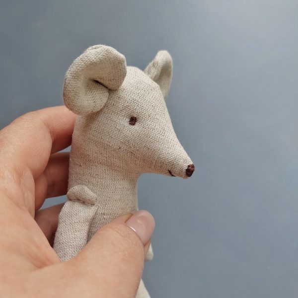 6" Mouse pattern and tutorial, mouse with clothes pattern, eco toy sewing pattern, stuffed animal pattern, easy pattern - Image 10