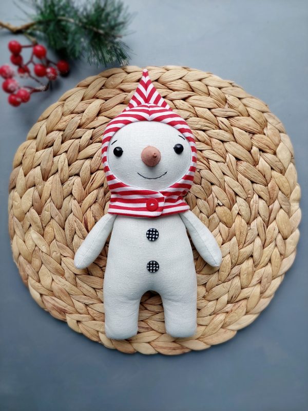 Gingerbread man&snowman pattern and tutorial, Christmas pattern, toy sewing pattern, stuffed doll pattern, easy pattern - Image 3