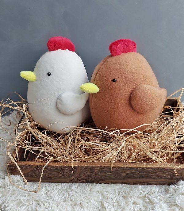 Chicken pdf pattern and tutorial, easter sewing pattern, easy pattern, stuffed chicken home decor - Image 9