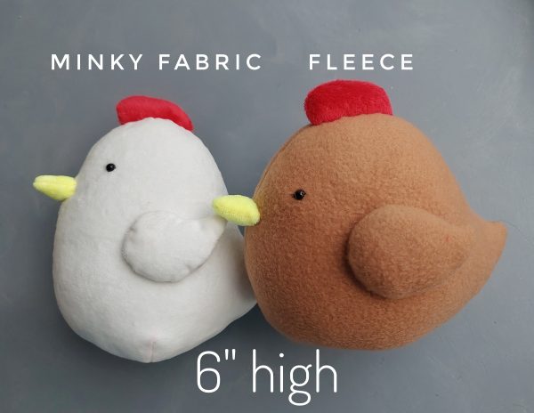 Chicken pdf pattern and tutorial, easter sewing pattern, easy pattern, stuffed chicken home decor - Image 8