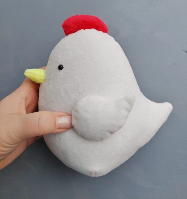 Chicken pdf pattern and tutorial, easter sewing pattern, easy pattern, stuffed chicken home decor - Image 4