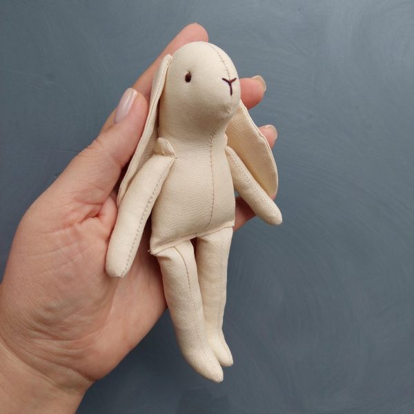 6" Bunny pattern and tutorial, 2 in 1 bunhy with clothes pattern, eco toy sewing pattern, stuffed animal pattern, easy pattern - Image 6