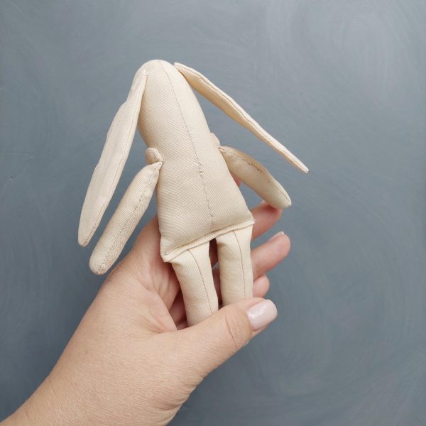 6" Bunny pattern and tutorial, 2 in 1 bunhy with clothes pattern, eco toy sewing pattern, stuffed animal pattern, easy pattern - Image 5