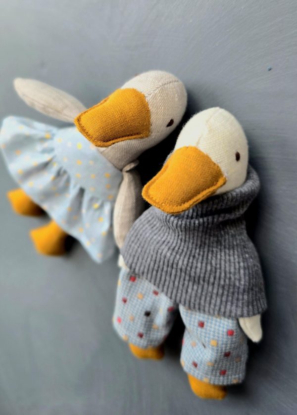 Goose pattern and tutorial, geese with clothes pattern, eco toy sewing pattern, stuffed animal pattern, easy pattern - Image 8