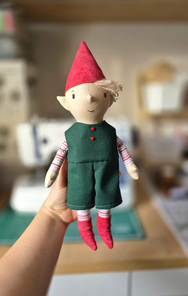 Christmas Elf pattern and tutorial, 12" Elf pattern, toy sewing pattern, stuffed doll pattern, easy pattern - Image 7