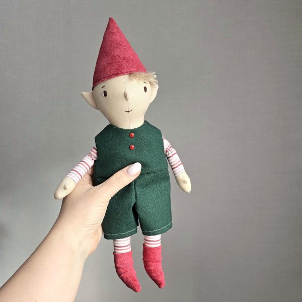 Christmas Elf pattern and tutorial, 12" Elf pattern, toy sewing pattern, stuffed doll pattern, easy pattern - Image 2